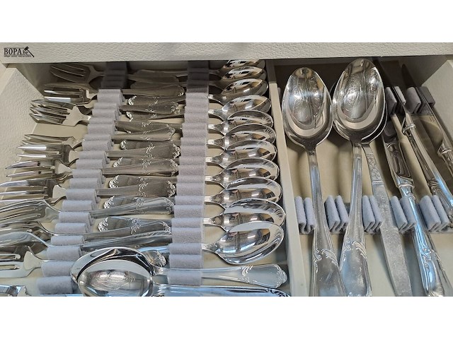 Lot 95 - bestekkoffers 2 stuks - afbeelding 5 van  6