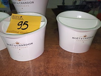 Lot 95 - champagnekoeler en ijsemmer moët. 6 stuks - afbeelding 5 van  5