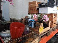 Lot 95 - lot decoratie en houten bakjes - afbeelding 5 van  7
