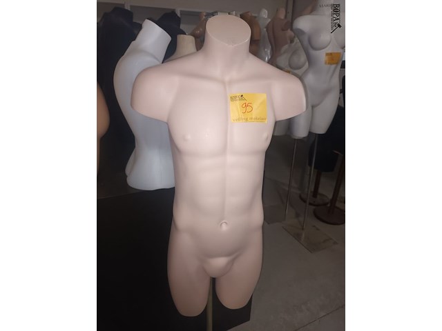 Lot 95 - paspop torso man op statief - afbeelding 1 van  3