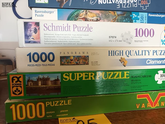 Lot 95 - puzzels. 11 stuks - afbeelding 4 van  4