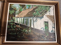 Lot 95 - schilderij. 3 stuks - afbeelding 4 van  4