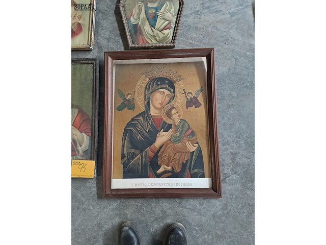 Lot 95 - set van 4 religieuze kaders - afbeelding 4 van  4