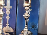 Lot 95 - verzilverde kandelaars bmf - afbeelding 2 van  4