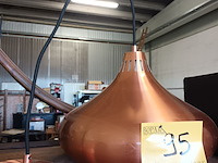 Lot 95 - vintage koperkleurige hanglamp - afbeelding 1 van  2
