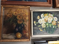 Lot 96 - schilderijen. 6 stuks - afbeelding 3 van  5