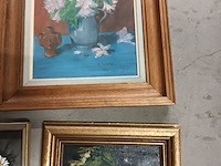 Lot 96 - schilderijen. 6 stuks - afbeelding 4 van  5