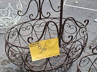 Lot 96 - vintage landelijke metalen draadmanden met booghandgreep - 2 - afbeelding 3 van  3
