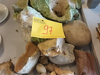 Lot 97 - bergkristal, schelpen en stenen. 15 stuks - afbeelding 1 van  3