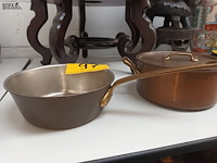 Lot 97 - koperen steelpan en kookpot - afbeelding 3 van  4