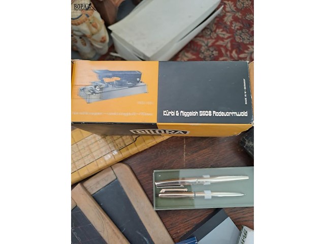 Lot 97 - lot vintage school en bureaumateriaal inclusief 2 antieken p - afbeelding 4 van  4