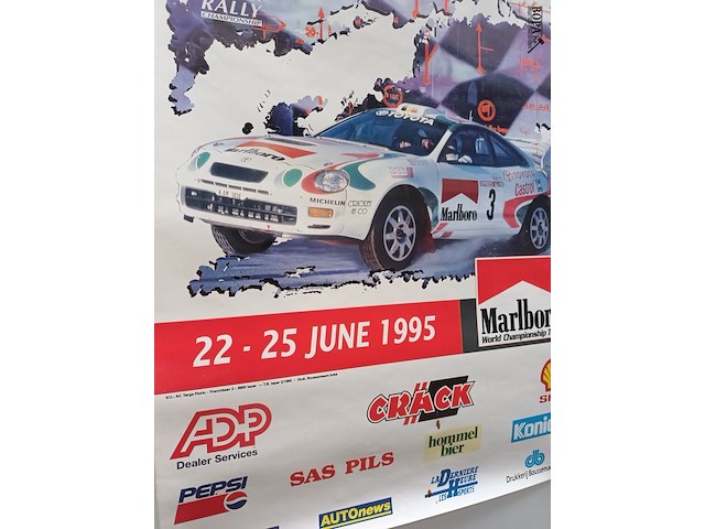 Lot 97 - poster ieper rally 1995 - afbeelding 2 van  3