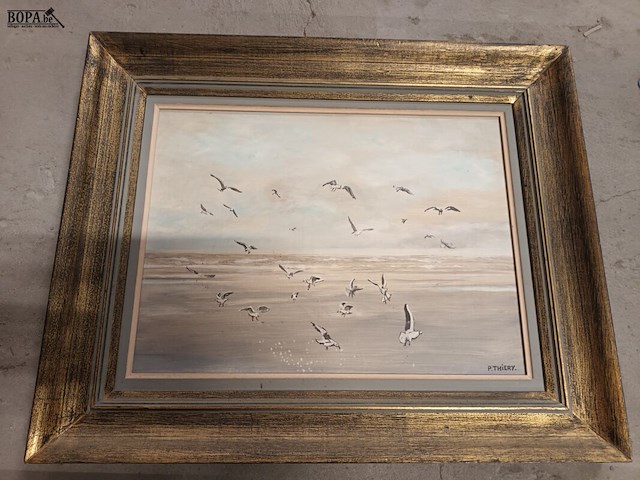 Lot 97 - schilderijen. 4 stuks - afbeelding 2 van  5