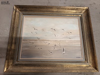 Lot 97 - schilderijen. 4 stuks - afbeelding 2 van  5