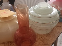 Lot 97 - vintage glazen lampenkappen. 6 stuks - afbeelding 2 van  4