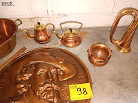 Lot 98 - lot koperwerk. 10 stuks - afbeelding 3 van  4
