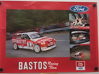 Lot 98 - poster bastos racing team ford - afbeelding 1 van  3