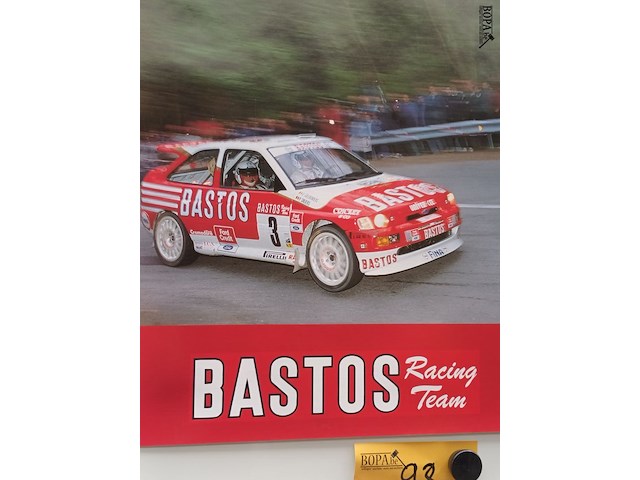 Lot 98 - poster bastos racing team ford - afbeelding 2 van  3