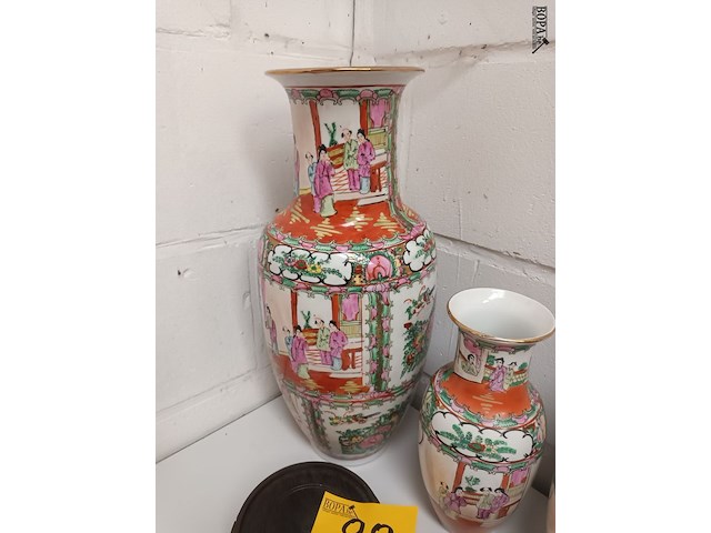 Lot 99 - chinese vazen. 4 stuks - afbeelding 2 van  4