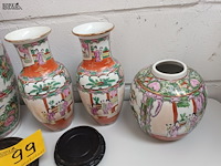 Lot 99 - chinese vazen. 4 stuks - afbeelding 3 van  4
