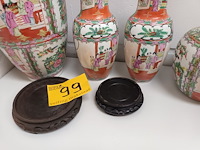 Lot 99 - chinese vazen. 4 stuks - afbeelding 4 van  4