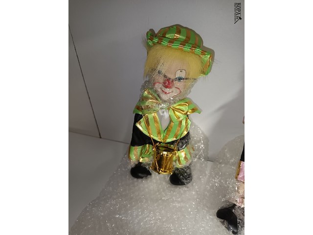 Lot 99 - clown popjes. 2 stuks - afbeelding 2 van  3