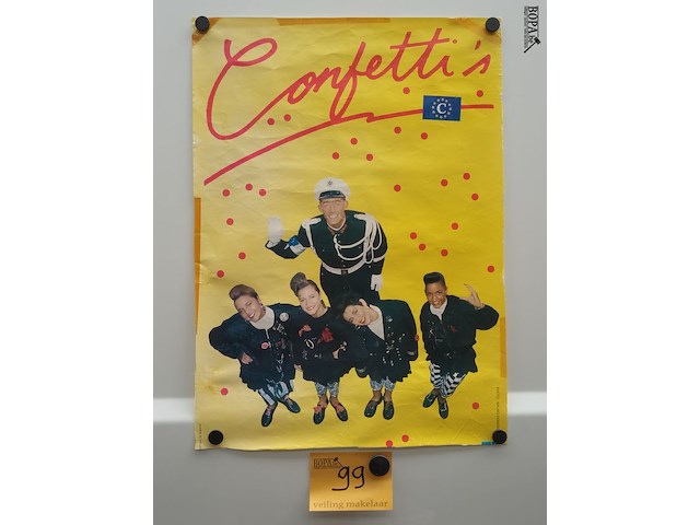 Lot 99 - poster confetti’s - afbeelding 1 van  2