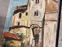 Lot 99 - schilderij. 4 stuks - afbeelding 4 van  5