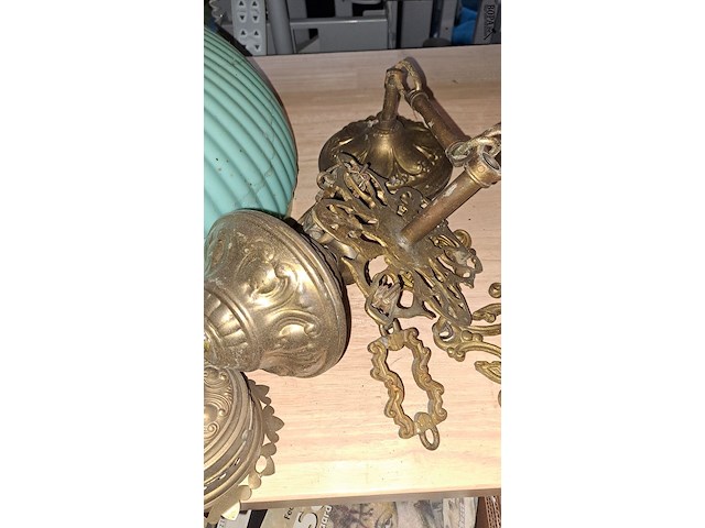 Lot 99 - vintage luchter diameter 35 cm - afbeelding 2 van  3