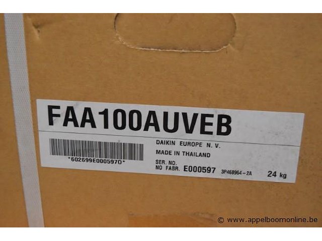 Lot airconditioners, daikin, wo. faa100auveb en rzag50a2v1b, werking niet gekend - afbeelding 2 van  3