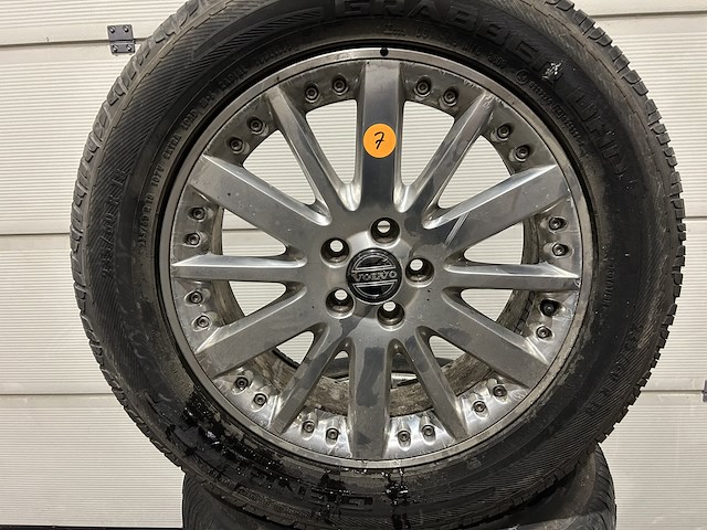 Lot alu-velgen + banden (4st) - afbeelding 2 van  5