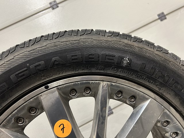 Lot alu-velgen + banden (4st) - afbeelding 3 van  5