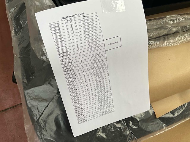 Lot autotapijten en kofferbakken - afbeelding 2 van  2