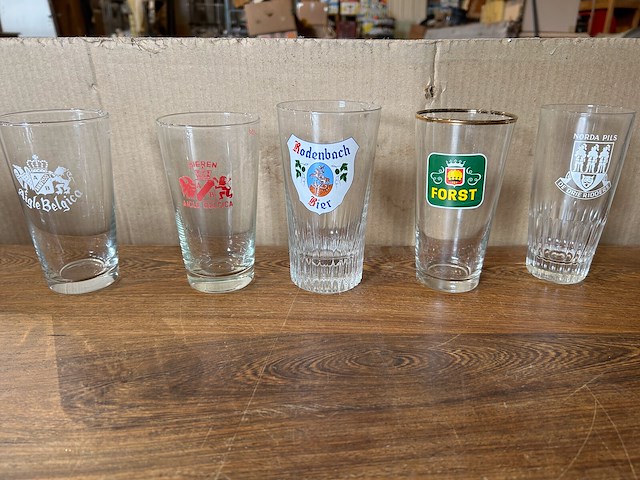 Lot bierglazen voor verzameling - afbeelding 5 van  5