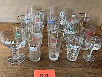 Lot bierglazen voor verzameling - afbeelding 1 van  5
