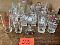 Lot bierglazen voor verzameling - afbeelding 1 van  6