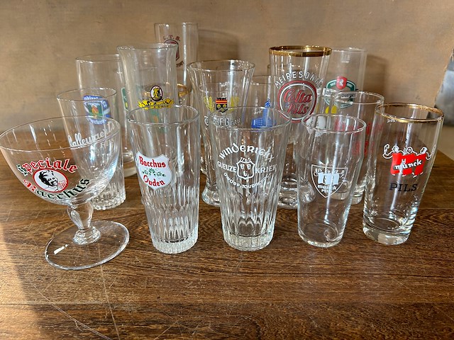 Lot bierglazen voor verzameling - afbeelding 3 van  6