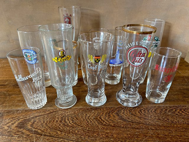 Lot bierglazen voor verzameling - afbeelding 4 van  6