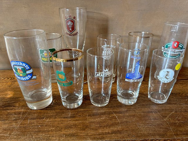 Lot bierglazen voor verzameling - afbeelding 5 van  6