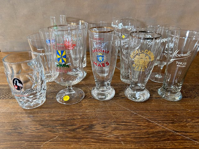 Lot bierglazen voor verzameling - afbeelding 3 van  6