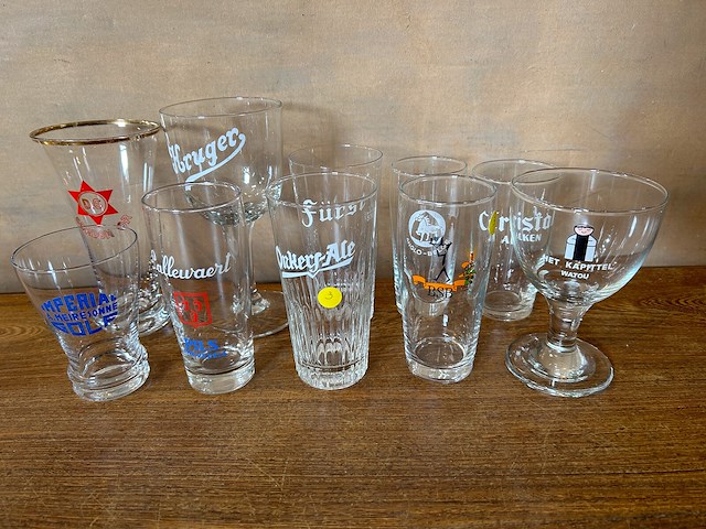 Lot bierglazen voor verzameling - afbeelding 4 van  5