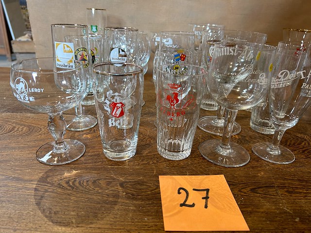 Lot bierglazen voor verzameling - afbeelding 2 van  6