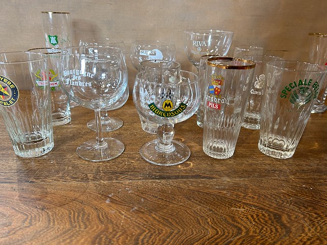 Lot bierglazen voor verzameling - afbeelding 4 van  6