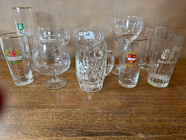 Lot bierglazen voor verzameling - afbeelding 5 van  6
