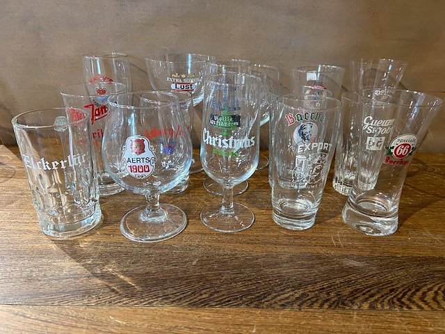 Lot bierglazen voor verzameling - afbeelding 5 van  7