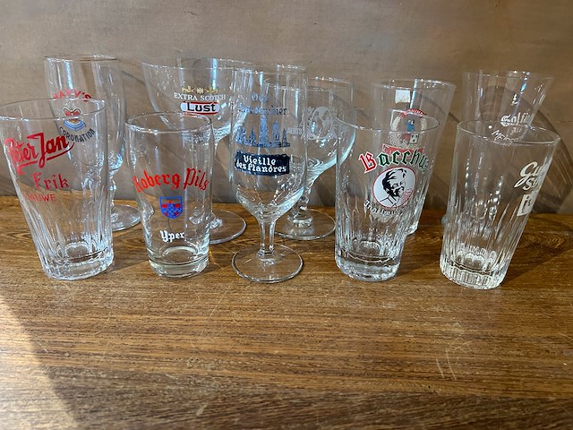 Lot bierglazen voor verzameling - afbeelding 6 van  7