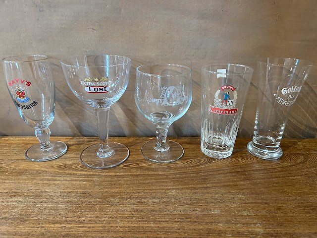 Lot bierglazen voor verzameling - afbeelding 7 van  7