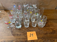 Lot bierglazen voor verzameling - afbeelding 1 van  6