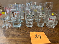 Lot bierglazen voor verzameling - afbeelding 2 van  6