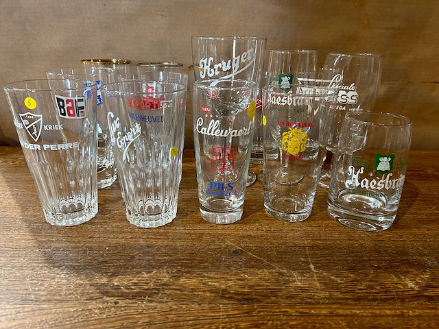 Lot bierglazen voor verzameling - afbeelding 4 van  6